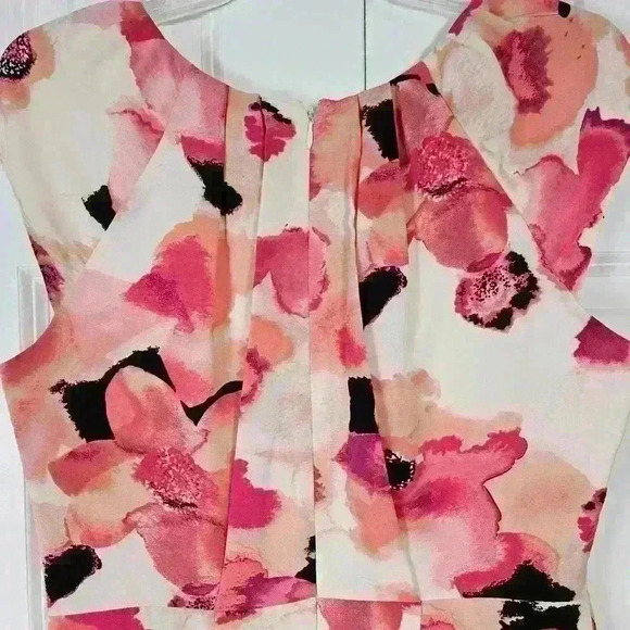 Apt 9 Pink Floral Dress Kneelength Size 10 - Picture 6 of 9
